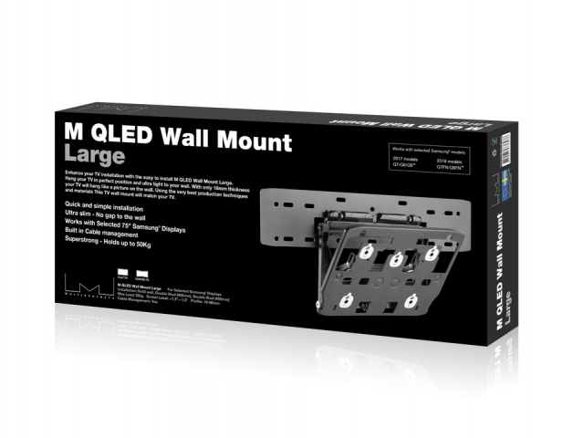 Wallmount QLED 7/8/9 LARGE -  Soporte TV de pared inclinable. Separación de la pared: 1,8-9,6  cms. Para TV Qled series 7/8/9 de 75".