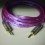 RO&CO ROJACK5.0 Cable Mini Jack 3,5 mm Estéreo Macho a Macho 5 Metros Púrpura