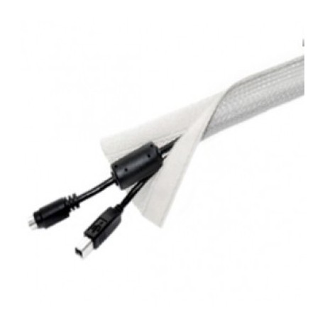 50 mts malla ocultacables con Velcro c/Gris