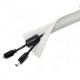 50 mts malla ocultacables con Velcro c/Gris
