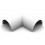 ATL33 B Angulo de pared. Ancho 3,3 cms. Color blanco