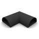 ATL33 N Angulo de pared. Ancho 3,3 cms. Color negro