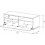 Sonorous- Mueble TV ref. TRD-120 BCO (120 cms de ancho). Blanco. 