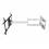 Multibrackets - Soporte TV con brazo articulado Ref. UNIVERSAL LONG REACH 101 blanco