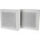 DLS Flatbox Mini White – Pareja de altavoces de pared HiFi de 2 vías, diseño Slim de 9,2 cm