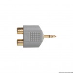 SXA432 - Adaptador 2 x RCA (H) a 1 Jack 3.5mm (M)