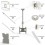 Multibrackets - Soporte TV de techo. VESA 40x40. Ref. Ceilingmount Medium c/ BlancoCatálogo Productos