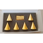 6 conos de desacoplo regulables + 6 discos color dorados Ref. 6CD6DD
