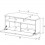 Sonorous- Mueble TV esquinero ref. TRD-100 BCO (100 cms de ancho). Blanco. 