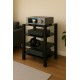 Sonorous - Mueble HIFI de 4 estantes. Estantes de vidrio negro. ref. RX-5040 NN