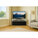 Sonorous - Mueble TV esquinero. 100 cms de ancho. ref. TRD-100 BN c/Blanco/Negro.