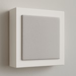 Pareja de altavoces de pared. Woofer 3". Ref. Flatbox Slim Mini.Blanco.