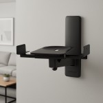 B-Tech - Par soportes de altavo de pared BT-77 Negro 