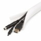 Multibrackets Cable Sock Velcro White por metros - Malla ocultacables con cierre de velcro blanca