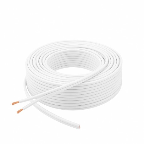 PROSON - ARCTIC150/25 - 25 mts de cable de altavoz OFC. 2x1,5mm. Blanco.