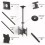 Multibrackets - Soporte TV de techo para 2 TV. VESA 40x40.Ref. Ceilingmount Medium doble c/negro