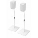 Sonorous - Pareja de soportes para altavoces surround. Ref. SP300W Color blanco.