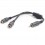PRO21 - Cable 2 rca hembra - 1 rca macho Longitud 0,2 mts
