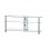 Sonorous - Mueble TV NEO-3110-TG – Mueble de Cristal con Ruedas 110 cm | Vidrio Templado + Aluminio Gris