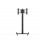 Multibrackets Stand-180 Negro con Ruedas Soporte de Suelo 24″-65″ Regulable en Altura hasta 180 cm