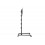 Multibrackets Stand-180 Negro con Ruedas Soporte de Suelo 24″-65″ Regulable en Altura hasta 180 cm