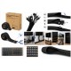 Multibrackets Cable Sock Roll Velcro Black 50 m - Malla ocultacables con cierre de velcro negra