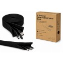 Multibrackets Cable Sock Roll Velcro Black 50 m - Malla ocultacables con cierre de velcro negra