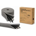 Multibrackets Cable Sock Roll Velcro Grey 50 m - Malla ocultacables con cierre de velcro gris