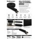 Multibrackets Malla ocultacables tubular expandible negra por metros 20-40 mm