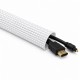 Multibrackets Malla ocultacables tubular expandible blanca por metros 20-40 mm
