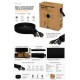 Multibrackets Malla ocultacables tubular expandible negra 4-8 cm en caja de 50 metros