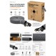 Multibrackets Malla ocultacables tubular expandible gris 4-8 cm en caja de 50 metros