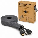 Multibrackets Malla ocultacables tubular expandible gris 4-8 cm en caja de 50 metros
