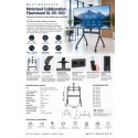 Multibrackets Collaboration Floorstand 86 – Peana TV con Ruedas 55-86" hasta 90 kg