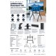 Multibrackets Collaboration Floorstand 100 | Peana TV 65-100" 90 kg