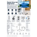 Multibrackets Display Stand 180 Single Silver – Peana TV con Ruedas 24-65" hasta 180 cm