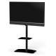 Sonorous PL2810 Peana TV de Suelo Giratoria 37"-55" VESA 600x400 con Estante y Vidrio Negro