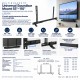 Multibrackets Universal Soundbar Mount 55"-110" – Soporte Universal para Barra de Sonido hasta 10 kg