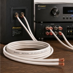 PROSON - ARCTIC250 - Cable de altavoz OFC. 2x2,5mm. Blanco