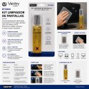 Ventry BTV824 – Kit limpiador de pantallas LCD, LED, Plasma y OLED con gamuza de microfibra