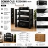 mueble hifi 4 estantes Sonorus RX5040 negro