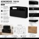 Sonorous- Mueble TV esquinero ref. TRD-100 (100 cms de ancho). negro 