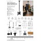 Multibrackets - Soporte TV de techo. Vesa 40x40. Ref. Ceilingmount Medium c/ NegroCatálogo Productos