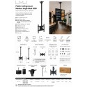 Multibrackets Ceilingmount Medium Negro – Soporte TV de Techo Regulable hasta 65"
