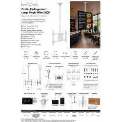 Multibrackets - Soporte TV de techo, VESA 60x40. Ref. Ceilingmount Large c/blancoCatálogo Productos