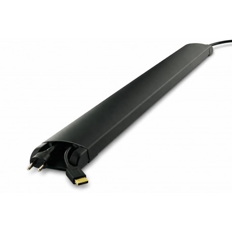 Sonorous SON50/50 Negro Canaleta Ocultacables de Aluminio 50 cm x 50 mm