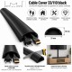 Multibrackets - Canaleta ocultacables 110 cms. Ref. MCC33/110 Negro