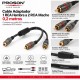 Proson PRO12 Cable Adaptador 1 RCA Hembra a 2 RCA Macho 0,2 m OFC
