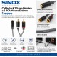SXA3501 - Cable jack 3.5mm hembra a 2 rca macho stereo 1,0 mts