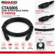 RO&CO CTA5005 Cable de Fibra Óptica Toslink 5 Metros Negro 4 mm